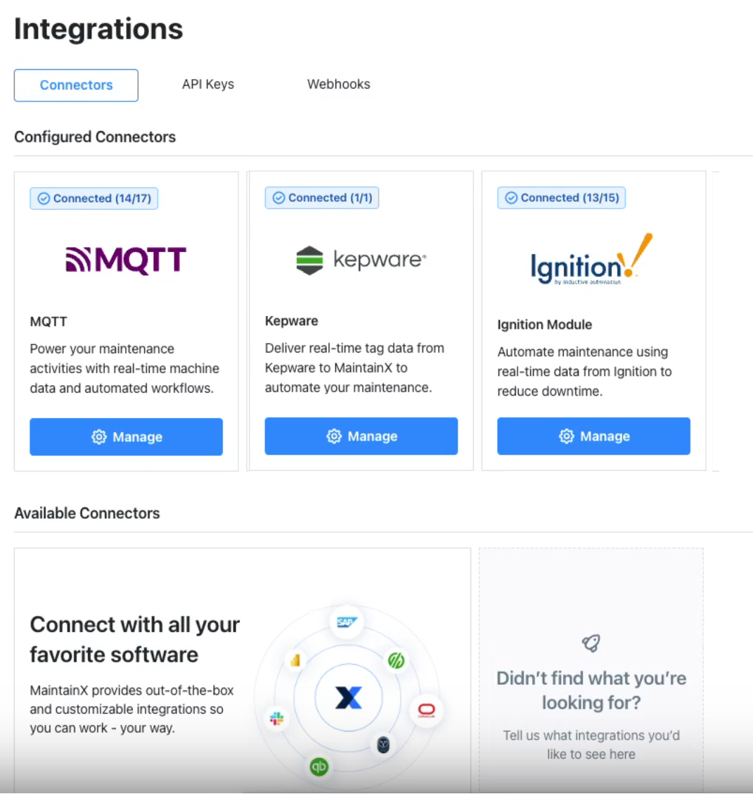 OT Data Connector Types