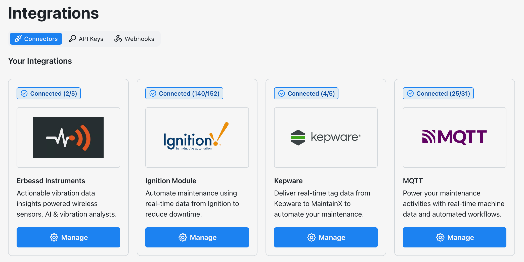 OT Data Connector Types