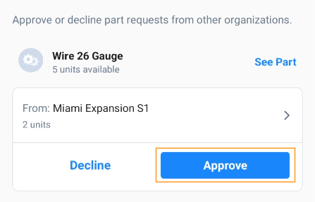 Approve a part request in the MaintainX mobile app